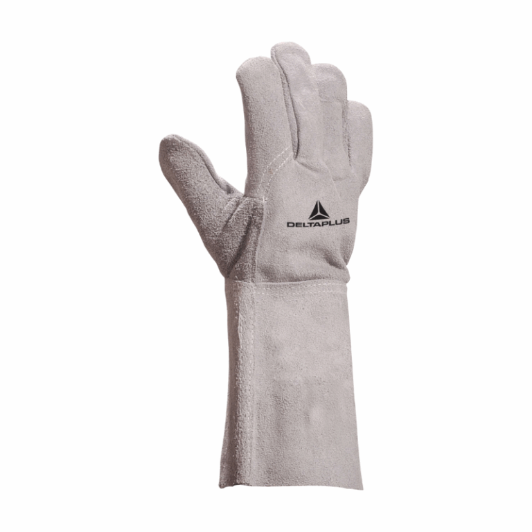 gant soudure en croute gris