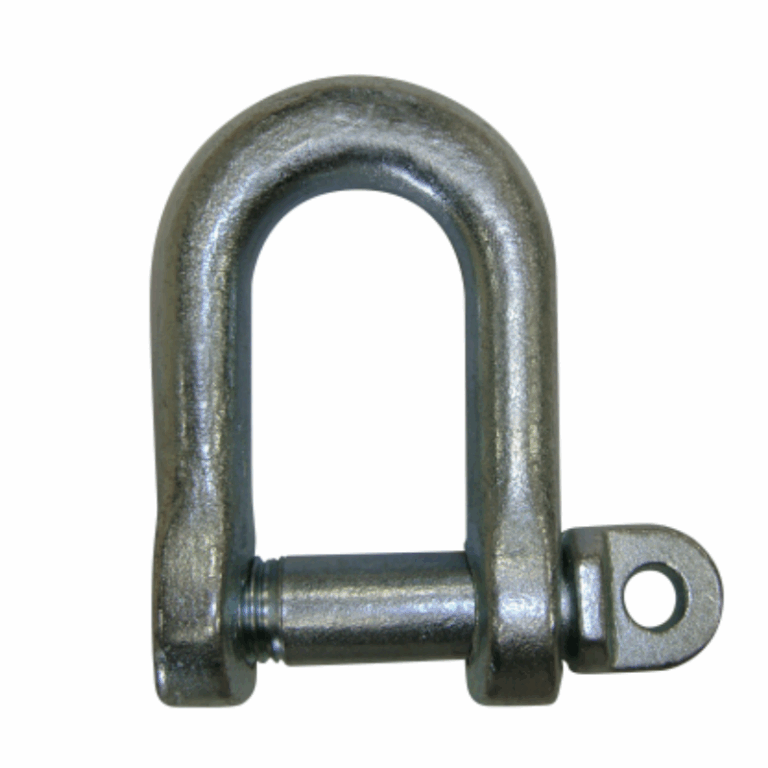 manille droite standard en acier zingue