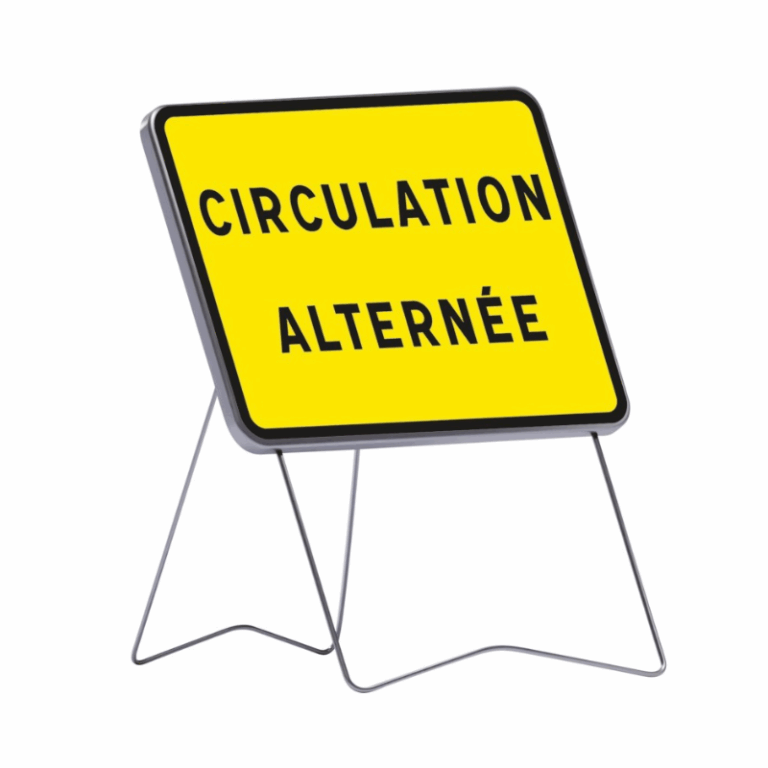 panneau signalisation circulation alternee