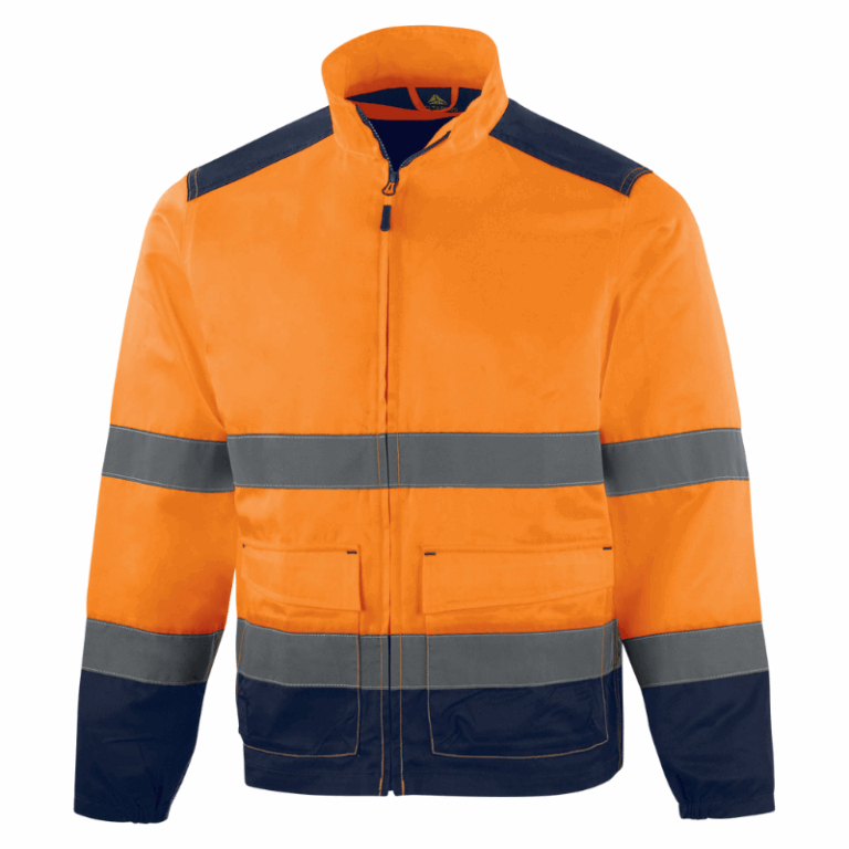 veste multipoches orange