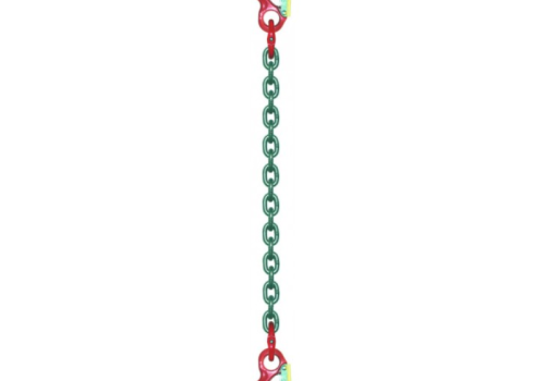 Élingue chaîne 1 brin Grade 80 avec 2 crochets standards